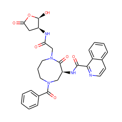 O=C(CN1CCCN(C(=O)c2ccccc2)C[C@H](NC(=O)c2nccc3ccccc23)C1=O)N[C@H]1CC(=O)O[C@H]1O ZINC000028525013