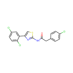 O=C(Cc1ccc(Cl)cc1)Nc1nc(-c2cc(Cl)ccc2Cl)cs1 ZINC000103235263