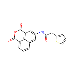 O=C(Cc1cccs1)Nc1cc2c3c(cccc3c1)C(=O)OC2=O ZINC000095583041