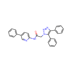 O=C(Cn1nnc(-c2ccccc2)c1-c1ccccc1)Nc1ccc(-c2ccccc2)cn1 ZINC001772600439