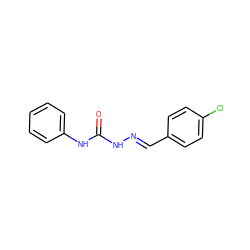 O=C(N/N=C/c1ccc(Cl)cc1)Nc1ccccc1 ZINC000000096029