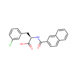 O=C(N[C@H](Cc1cccc(Cl)c1)C(=O)O)c1ccc2ccccc2c1 ZINC000049071153