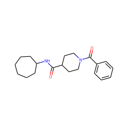 O=C(NC1CCCCCC1)C1CCN(C(=O)c2ccccc2)CC1 ZINC000036171584