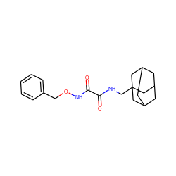 O=C(NCC12CC3CC(CC(C3)C1)C2)C(=O)NOCc1ccccc1 ZINC000103236026