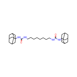 O=C(NCCCCCCCCNC(=O)NC12CC3CC(CC(C3)C1)C2)NC12CC3CC(CC(C3)C1)C2 ZINC000169334961