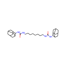 O=C(NCCCCCCCCNC(=O)NC1C2CC3CC(C2)CC1C3)NC1C2CC3CC(C2)CC1C3 ZINC000169334979