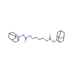 O=C(NCCCCNC(=O)NC1C2CC3CC(C2)CC1C3)NC1C2CC3CC(C2)CC1C3 ZINC000169334978