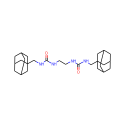 O=C(NCCNC(=O)NCC12CC3CC(CC(C3)C1)C2)NCC12CC3CC(CC(C3)C1)C2 ZINC000169334930