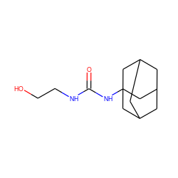 O=C(NCCO)NC12CC3CC(CC(C3)C1)C2 ZINC000001643992