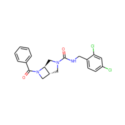 O=C(NCc1ccc(Cl)cc1Cl)N1C[C@@H]2CN(C(=O)c3ccccc3)[C@H]2C1 ZINC000205434930