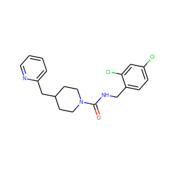 O=C(NCc1ccc(Cl)cc1Cl)N1CCC(Cc2ccccn2)CC1 ZINC000045339331