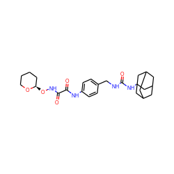 O=C(NCc1ccc(NC(=O)C(=O)NO[C@@H]2CCCCO2)cc1)NC12CC3CC(CC(C3)C1)C2 ZINC000103236755