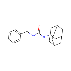 O=C(NCc1ccccc1)NC12CC3CC(CC(C3)C1)C2 ZINC000004304597