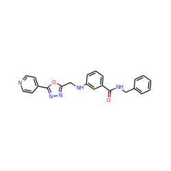 O=C(NCc1ccccc1)c1cccc(NCc2nnc(-c3ccncc3)o2)c1 ZINC001772599882