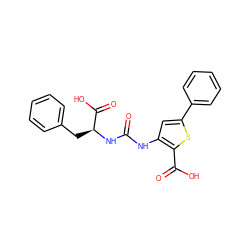 O=C(Nc1cc(-c2ccccc2)sc1C(=O)O)N[C@@H](Cc1ccccc1)C(=O)O ZINC000299862445