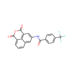 O=C(Nc1cc2c3c(cccc3c1)C(=O)OC2=O)c1ccc(C(F)(F)F)cc1 ZINC000095583480