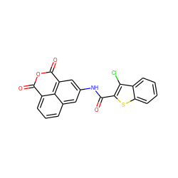 O=C(Nc1cc2c3c(cccc3c1)C(=O)OC2=O)c1sc2ccccc2c1Cl ZINC000095583100