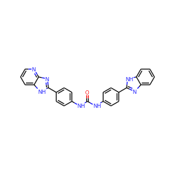 O=C(Nc1ccc(-c2nc3ccccc3[nH]2)cc1)Nc1ccc(-c2nc3ncccc3[nH]2)cc1 ZINC000028563737