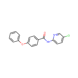 O=C(Nc1ccc(Cl)cn1)c1ccc(Oc2ccccc2)cc1 ZINC000000353794