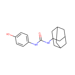 O=C(Nc1ccc(O)cc1)NC12CC3CC(CC(C3)C1)C2 ZINC000020257492