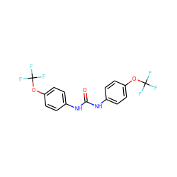 O=C(Nc1ccc(OC(F)(F)F)cc1)Nc1ccc(OC(F)(F)F)cc1 ZINC000001038307