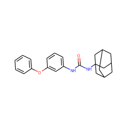 O=C(Nc1cccc(Oc2ccccc2)c1)NC12CC3CC(CC(C3)C1)C2 ZINC000084622331