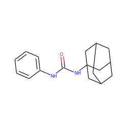 O=C(Nc1ccccc1)NC12CC3CC(CC(C3)C1)C2 ZINC000006645734
