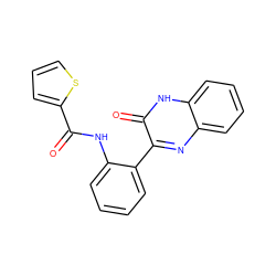 O=C(Nc1ccccc1-c1nc2ccccc2[nH]c1=O)c1cccs1 ZINC000004317845