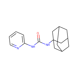 O=C(Nc1ccccn1)NC12CC3CC(CC(C3)C1)C2 ZINC000004092940