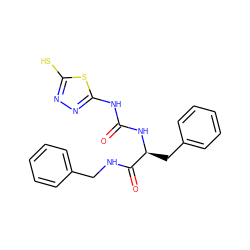 O=C(Nc1nnc(S)s1)N[C@@H](Cc1ccccc1)C(=O)NCc1ccccc1 ZINC000013796971