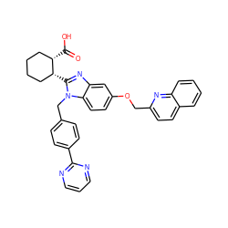 O=C(O)[C@H]1CCCC[C@H]1c1nc2cc(OCc3ccc4ccccc4n3)ccc2n1Cc1ccc(-c2ncccn2)cc1 ZINC000226093556
