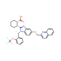 O=C(O)[C@H]1CCCC[C@H]1c1nc2cc(OCc3ccc4ccccc4n3)ccc2n1Cc1ccccc1OC(F)(F)F ZINC000226130535