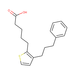O=C(O)CCCCc1sccc1CCCc1ccccc1 ZINC000013726610