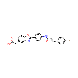 O=C(O)Cc1ccc2oc(-c3ccc(NC(=O)/C=C/c4ccc(Br)cc4)cc3)nc2c1 ZINC000028524324