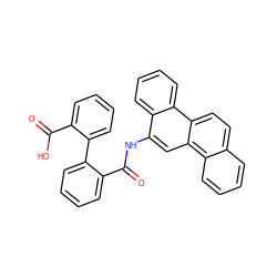 O=C(O)c1ccccc1-c1ccccc1C(=O)Nc1cc2c3ccccc3ccc2c2ccccc12 ZINC000001717024