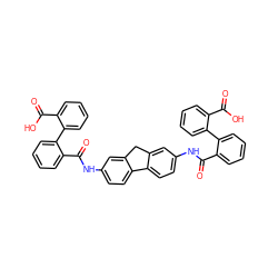 O=C(O)c1ccccc1-c1ccccc1C(=O)Nc1ccc2c(c1)Cc1cc(NC(=O)c3ccccc3-c3ccccc3C(=O)O)ccc1-2 ZINC000058558761