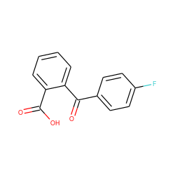 O=C(O)c1ccccc1C(=O)c1ccc(F)cc1 ZINC000000056439