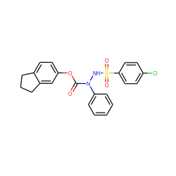 O=C(Oc1ccc2c(c1)CCC2)N(NS(=O)(=O)c1ccc(Cl)cc1)c1ccccc1 ZINC001772649216