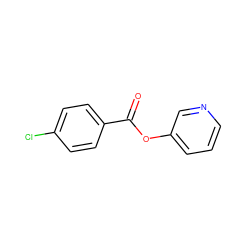 O=C(Oc1cccnc1)c1ccc(Cl)cc1 ZINC000000316399