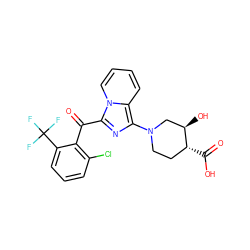 O=C(c1c(Cl)cccc1C(F)(F)F)c1nc(N2CC[C@@H](C(=O)O)[C@H](O)C2)c2ccccn12 ZINC000473083954
