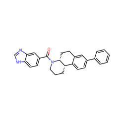 O=C(c1ccc2[nH]cnc2c1)N1CCC[C@H]2c3ccc(-c4ccccc4)cc3CC[C@H]21 ZINC000117623438