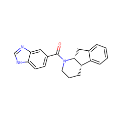 O=C(c1ccc2[nH]cnc2c1)N1CCC[C@H]2c3ccccc3C[C@H]21 ZINC000117405240