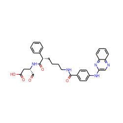 O=C[C@H](CC(=O)O)NC(=O)[C@@H](CCCCNC(=O)c1ccc(Nc2cnc3ccccc3n2)cc1)c1ccccc1 ZINC000028569248
