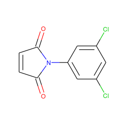 O=C1C=CC(=O)N1c1cc(Cl)cc(Cl)c1 ZINC000000099473