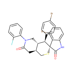 O=C1C[C@@H]2CS[C@]3(C(=O)Nc4cccc(Br)c43)[C@H](c3ccc(Br)cc3)[C@H]2CN1c1ccccc1F ZINC001772626094