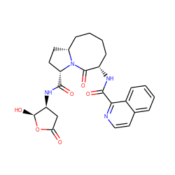 O=C1C[C@H](NC(=O)[C@@H]2CC[C@@H]3CCCC[C@H](NC(=O)c4nccc5ccccc45)C(=O)N32)[C@H](O)O1 ZINC000003962534