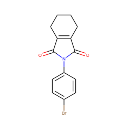 O=C1C2=C(CCCC2)C(=O)N1c1ccc(Br)cc1 ZINC000000900641