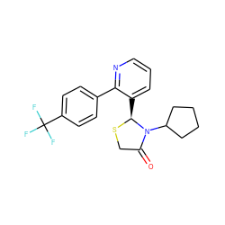 O=C1CS[C@@H](c2cccnc2-c2ccc(C(F)(F)F)cc2)N1C1CCCC1 ZINC000028819696