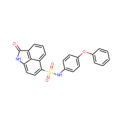 O=C1Nc2ccc(S(=O)(=O)Nc3ccc(Oc4ccccc4)cc3)c3cccc1c23 ZINC000001192785