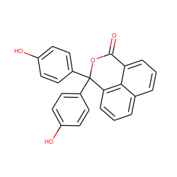 O=C1OC(c2ccc(O)cc2)(c2ccc(O)cc2)c2cccc3cccc1c23 ZINC000005742707